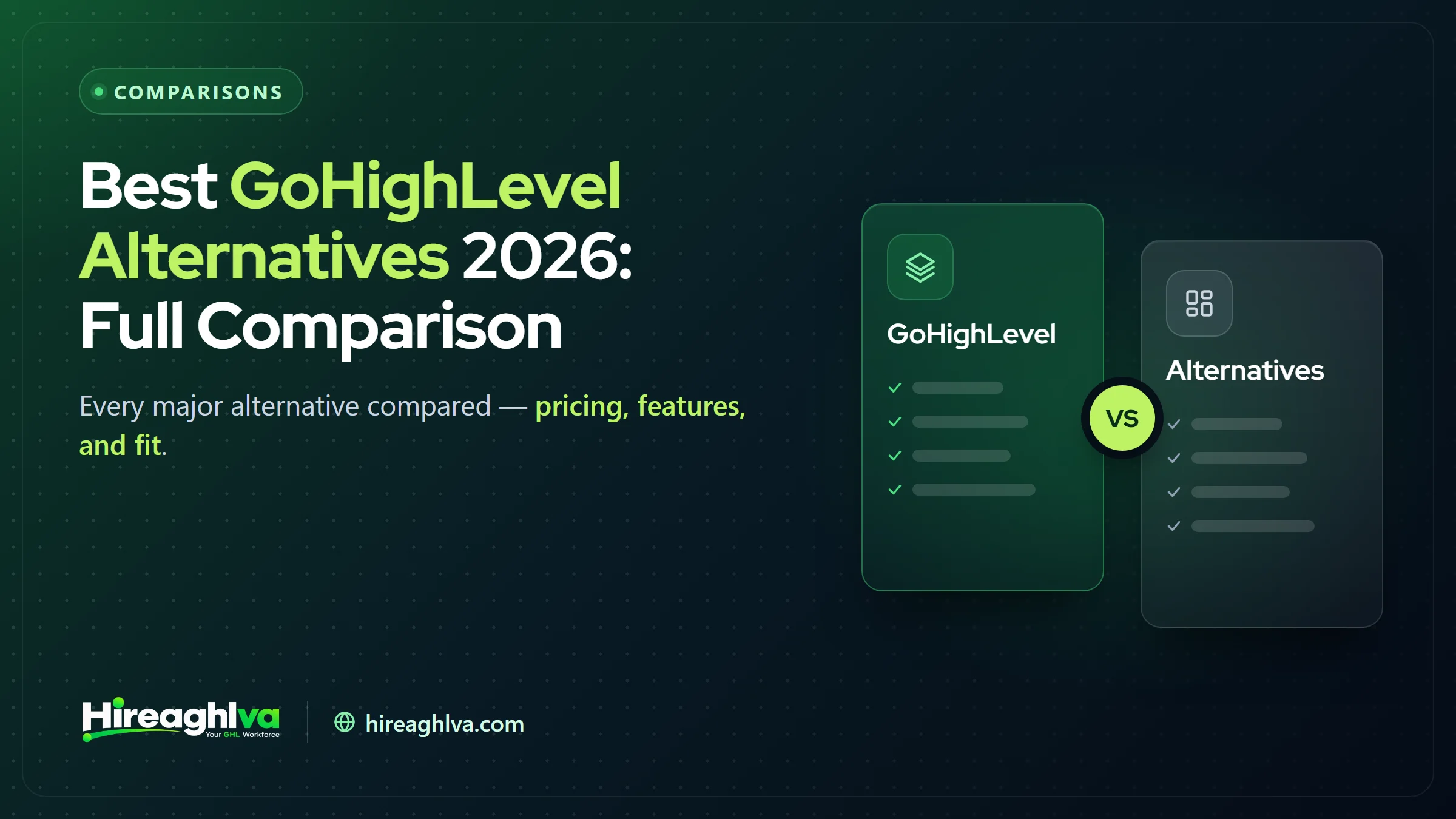 Best GoHighLevel alternatives for 2026 compared by pricing and features