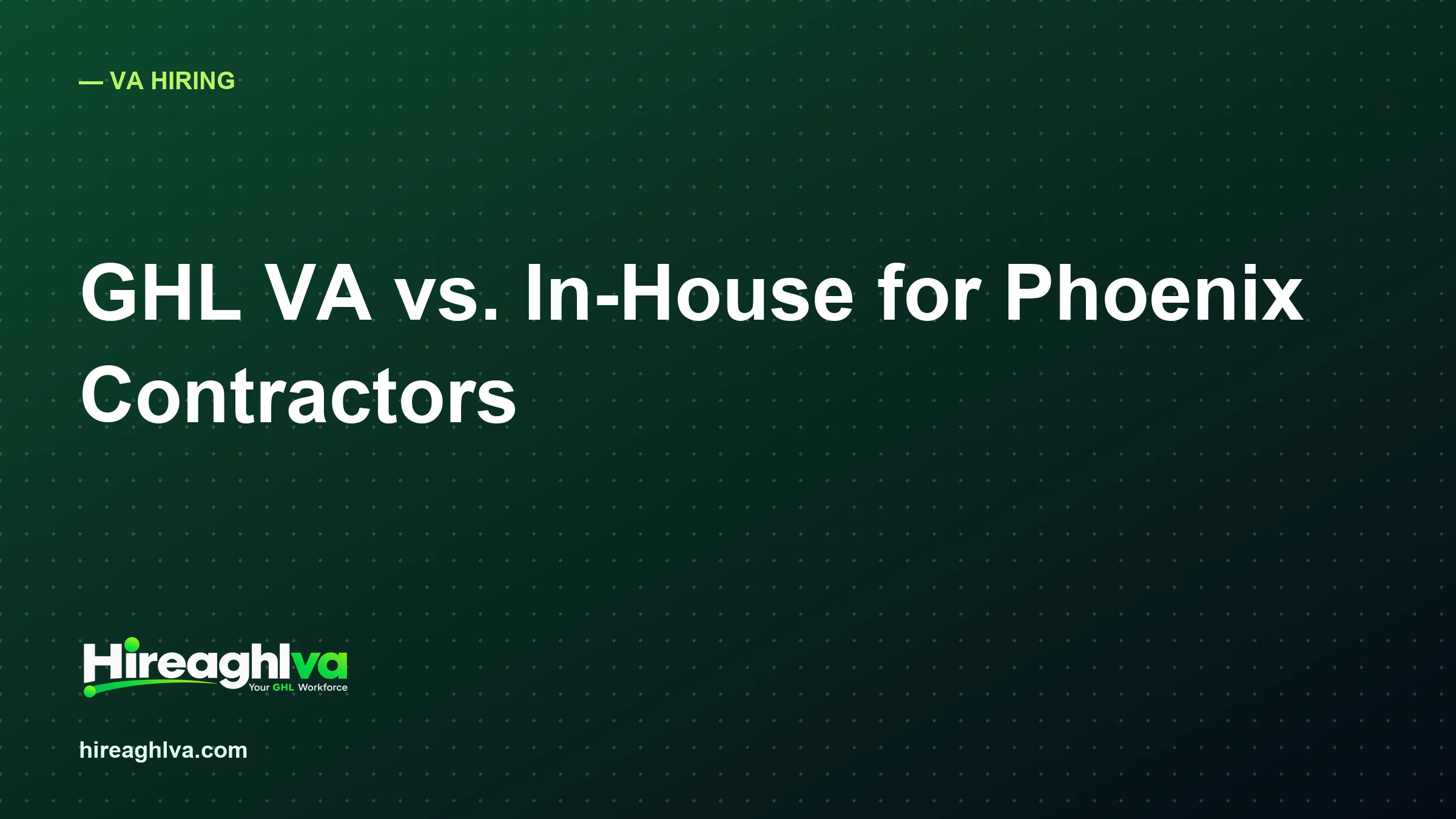 Illustration comparing a GoHighLevel virtual assistant to an in-house office coordinator