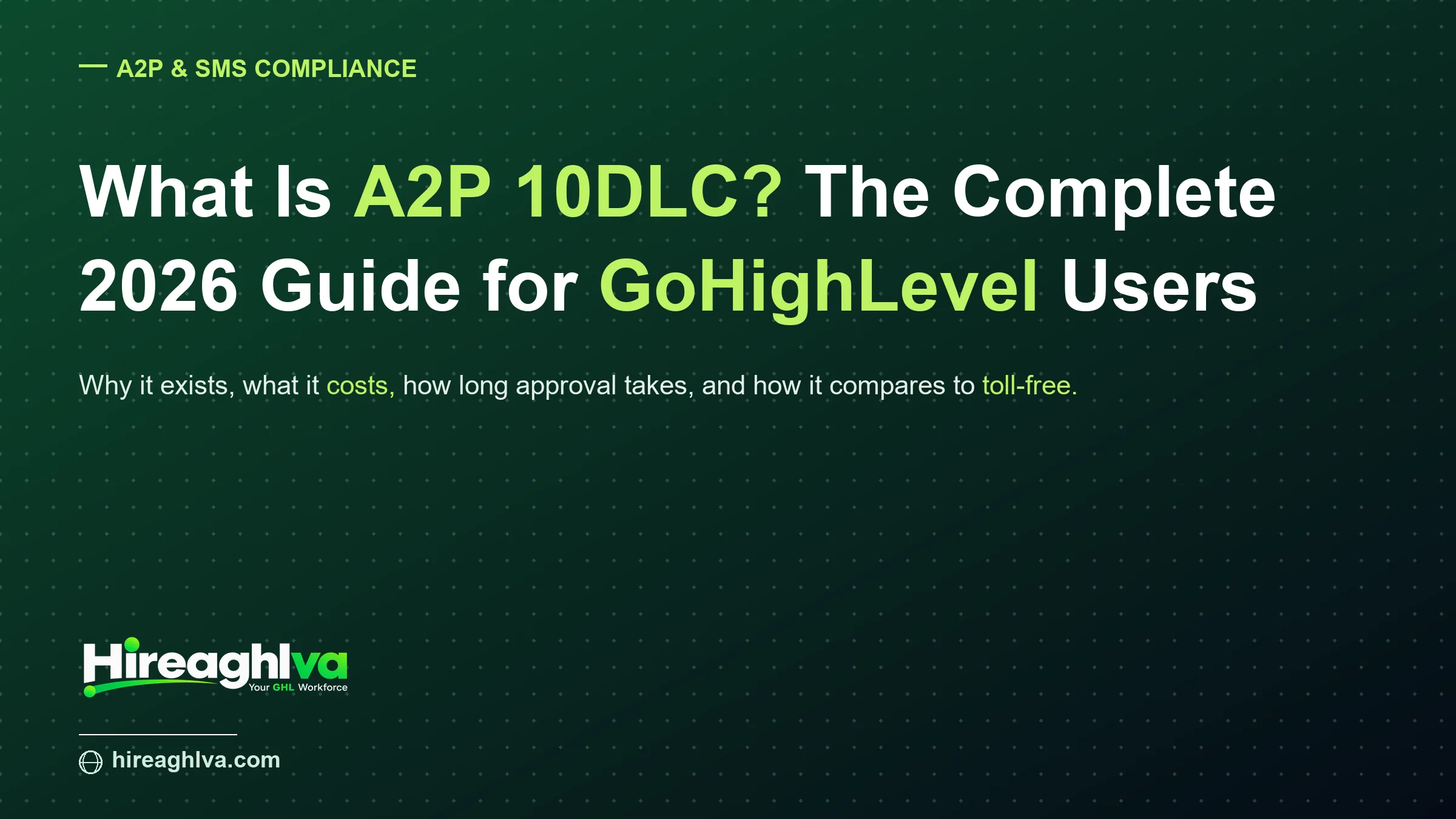 Illustration of A2P 10DLC brand and campaign registration flow for GoHighLevel